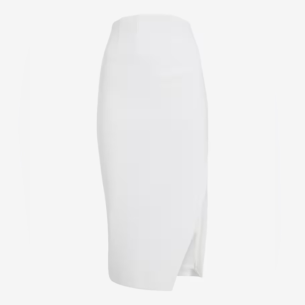 Express | Stylist Super High Waisted Side Slit Midi Pencil Skirt Size 6 NWT - Picture 3 of 12